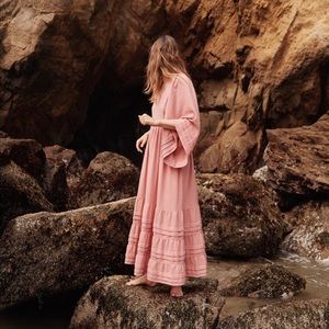 Christy Dawn Cotton Gauze Ria Dress in BLUE Small